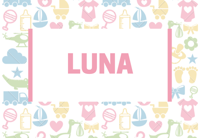 Luna baby girl name babynames.co.uk