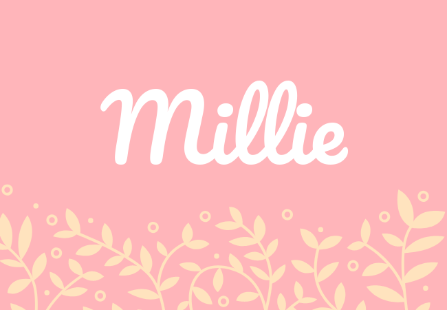 Most popular baby girl names Millie