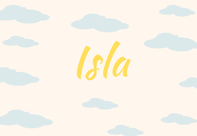 Summer baby names Isla